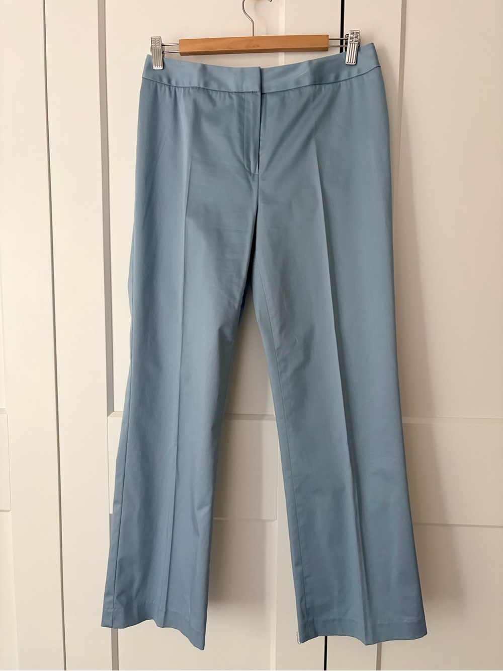Lafayette 148 New York Powder Blue Wide-Leg Tailored Pants | 6